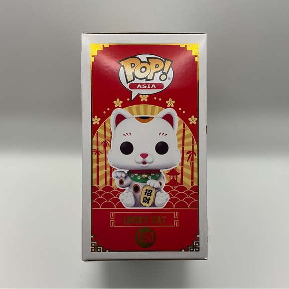 Lucky Cat #190 – Pop Asia Flocked Funko Pop (Summer Convention Limited Edition) - Picture 4 of 6